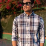 Coastal Herringbone Check Shirt