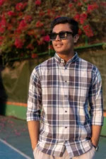 Coastal Herringbone Check Shirt