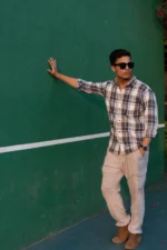 Coastal Herringbone Check Shirt - Image 5