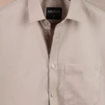 Beige Cream Solid shirt