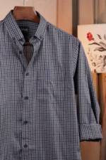 Slate Mini Check Shirt - Image 3