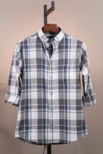 Coastal Herringbone Check Shirt - Image 4