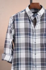 Coastal Herringbone Check Shirt - Image 3