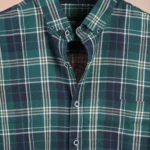 Forest Green Flannel Check Shirt
