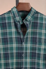 Forest Green Flannel Check Shirt