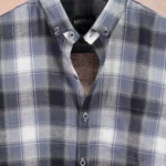 Winter Blue Flannel Check Shirt