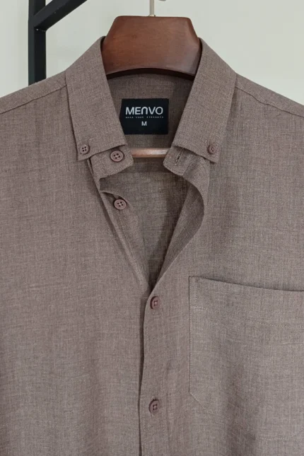 Stone Umber Solid Shirt