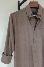 Stone Umber Solid Shirt - Image 3