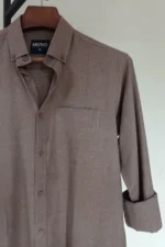 Stone Umber Solid Shirt - Image 2