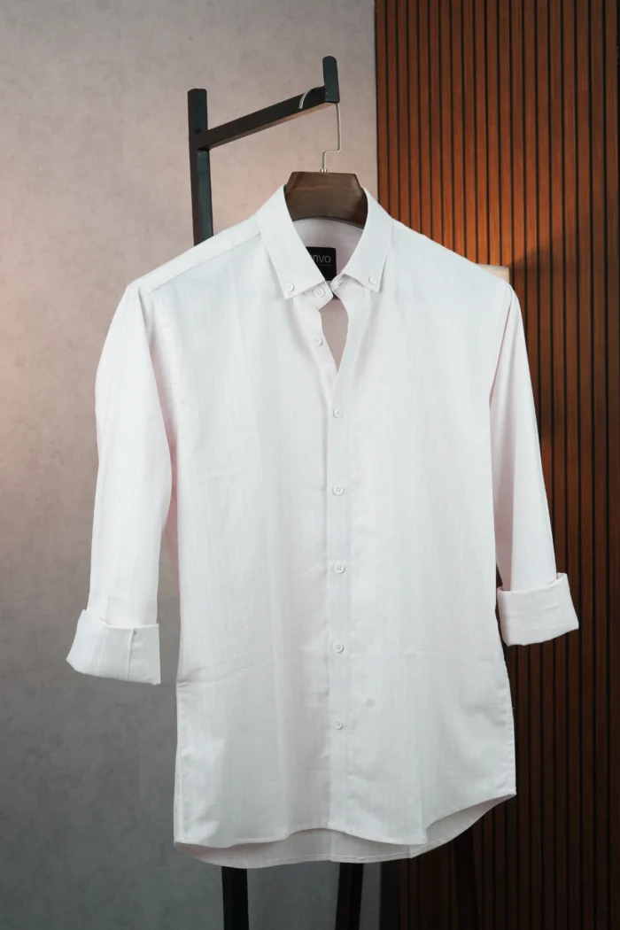 MENVO Sunset Pink Stripe Shirt