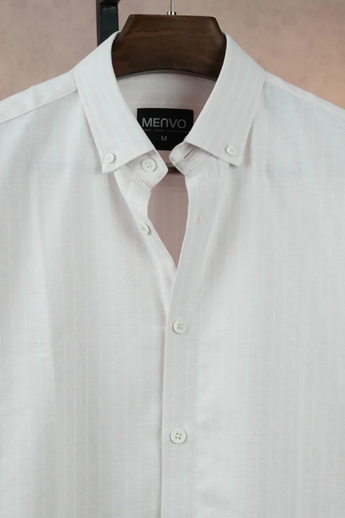 MENVO Sunset Pink Stripe Shirt