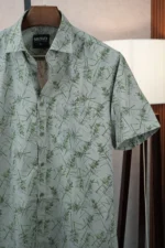 MENVO Sage Leaf Half Sleeve Shirt