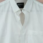 MENVO Solid Button-Down Shirt - Crisp White