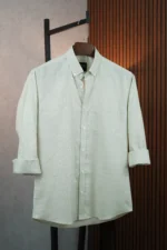 MENVO Button-Down Shirt - Light Stone