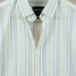 MENVO Lemon Pale Yellow Stripe Shirt