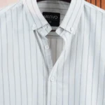MENVO Resort White Stripe Shirt